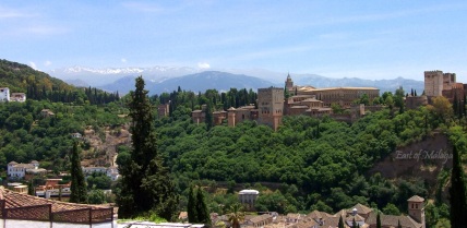 Alhambra Palace from San Nicolas square, Granada
