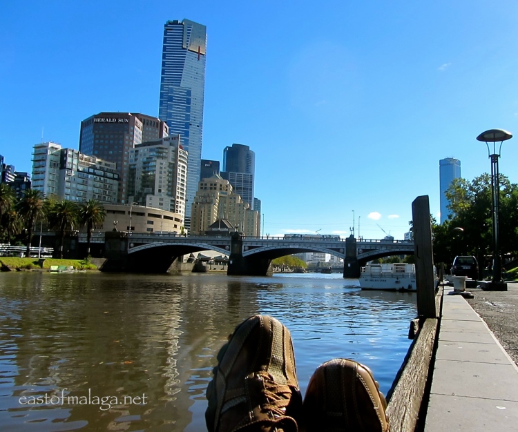 In my shoes - by the Yarra River, Melbourne