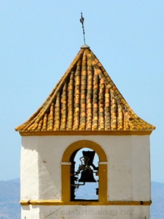 Church tower in Canillas de Aceituno