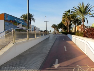 Promenade has easy access from disabled parking area, Torre del Mar, Spain