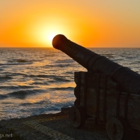 BOOM! The ancient cannon at Torrox Costa